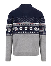 Load image into Gallery viewer, Fynch Hatton - Pure Wool Sweater, Norwegian Pattern Navy
