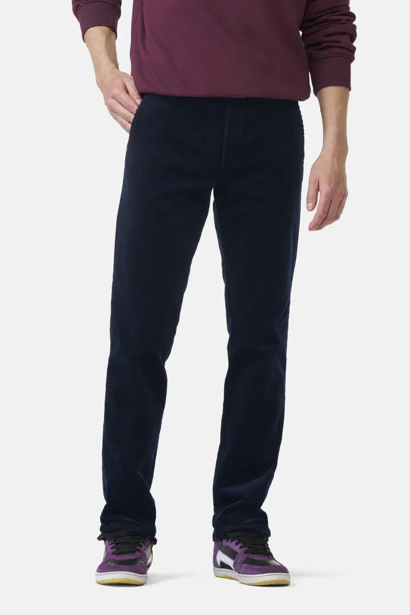 Meyer - Roma Cotton Active Corduroy Trousers, Navy
