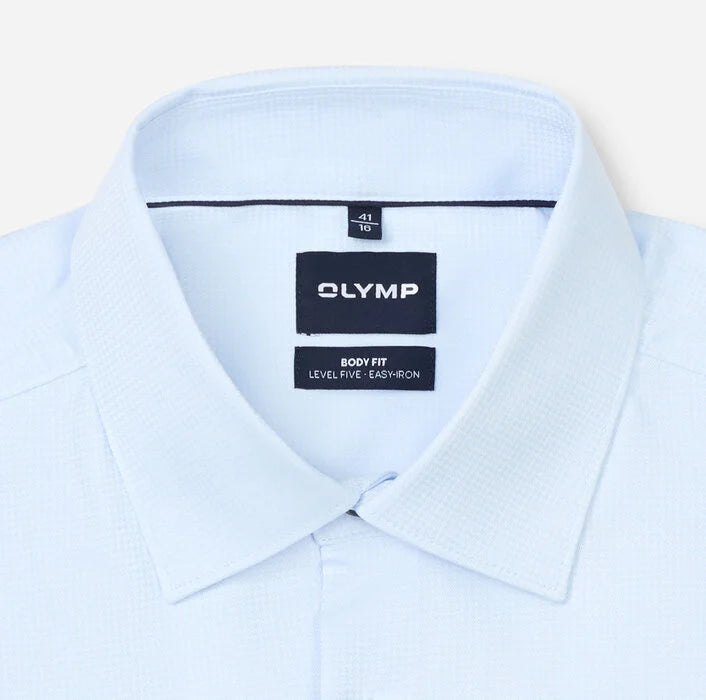 OLYMP - Level Five Body Fit Kent Business Shirt, Bleu