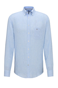 Fynch Hatton - Linen Summer Shirt, Blue