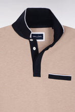 Load image into Gallery viewer, Eden Park - Cotton Short-Sleeved Slim Fit Stretch Polo Shirt, Beige
