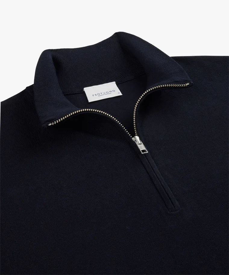 Profuomo - Pullover Half Zip, Navy