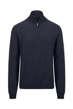 Load image into Gallery viewer, Fynch Hatton -  Cashmere Half Zip, Navy
