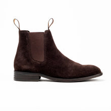 Load image into Gallery viewer, Sloane - Richmond Suede Chelsea Boot, Dark Brown, Janice
