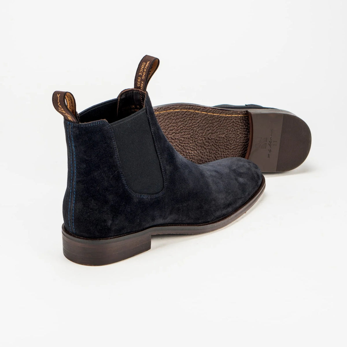Sloane - Richmond Suede Chelsea Boot, Dark Navy, Olivia