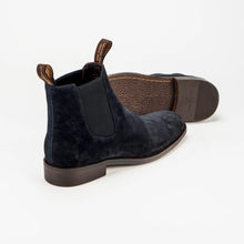 Load image into Gallery viewer, Sloane - Richmond Suede Chelsea Boot, Dark Navy, Olivia
