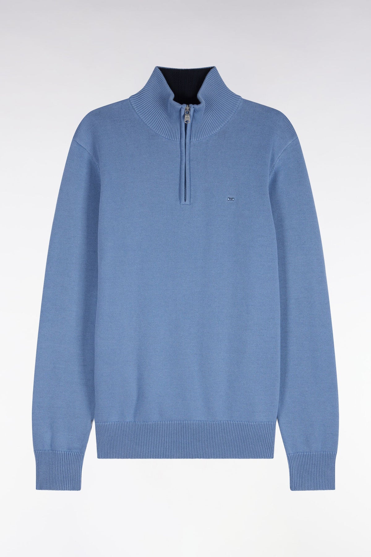 Eden Park - Cotton Trucker Neck Quarter-Zip, Blue