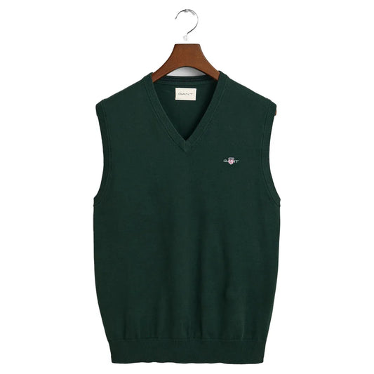 GANT - Classic Cotton Slipover, Storm Green