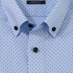 OLYMP -  Modern Fit, Luxor
Business shirt, Button-down, Bleu