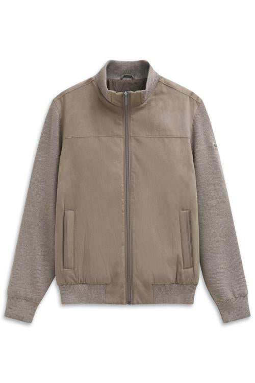 Bugatti  - Bugatti Full Zip Hybrid Jacket, Beige