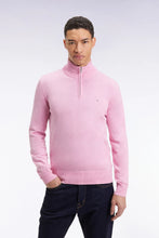 Load image into Gallery viewer, Eden Park - Wool Blend Trucker Neck Quarter-Zip, Pink (3XL Only)
