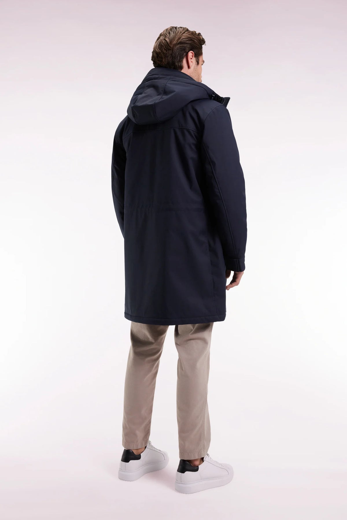 Eden Park - Long Nylon Parka, Navy