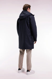 Eden Park - Long Nylon Parka, Navy