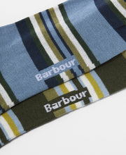 Load image into Gallery viewer, Barbour - Summer Stripe Socks, 2 Pack, Olive &amp; Navy
