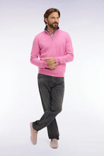 Load image into Gallery viewer, Eden Park - Cotton Trucker Neck Quarter-Zip, Pink

