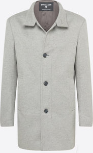 Strellson - Finchley 2.0 Wool Coat - Mottled Grey