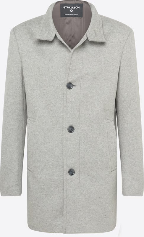 Strellson - Finchley 2.0 Wool Coat - Mottled Grey