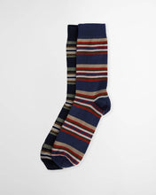 Load image into Gallery viewer, Barbour - Summer Stripe Socks, 2 Pack, Navy &amp; Blue
