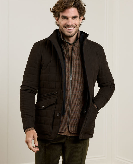 Magee - Glenveigh Quilted Jacket, Chocolate Brown (M & L Only)