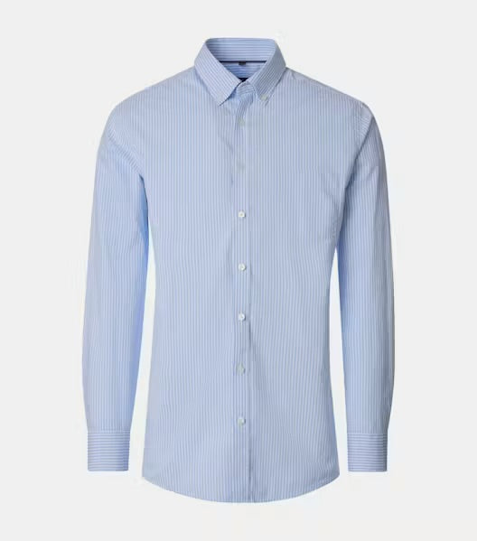 Casa Moda - Casual Fit Shirt, Blue Stripe