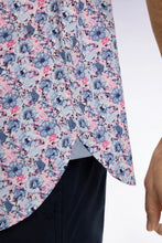 Load image into Gallery viewer, Eden Park - Short-Sleeve Cotton Shirt, Pink / Blue Floral
