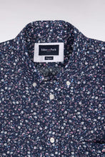 Load image into Gallery viewer, Eden Park - Short-Sleeve Cotton Poplin Shirt, Navy Floral
