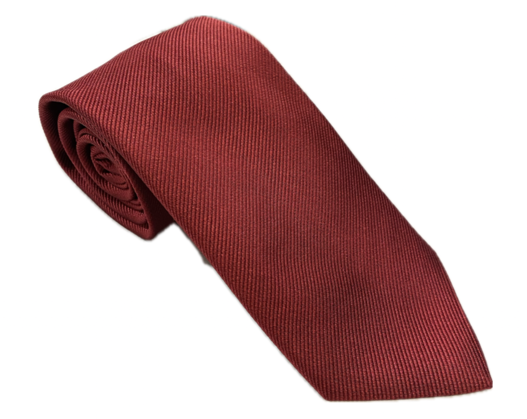 Dark Red Silk Tie