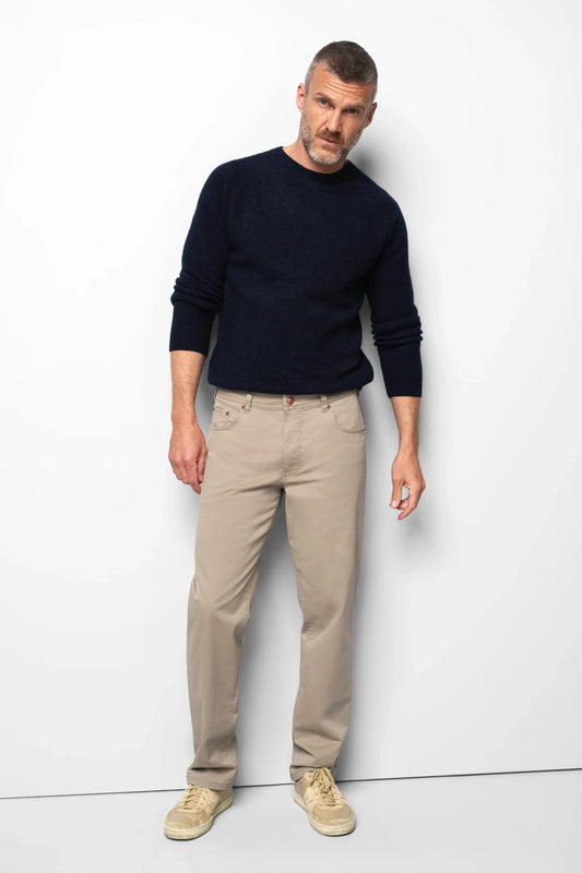 Meyer - M5 Soft Twill Modern Fit Five Pocket, Beige