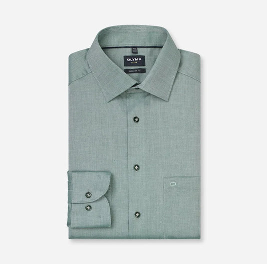 OLYMP - Luxor Modern Fit Business Shirt, Green