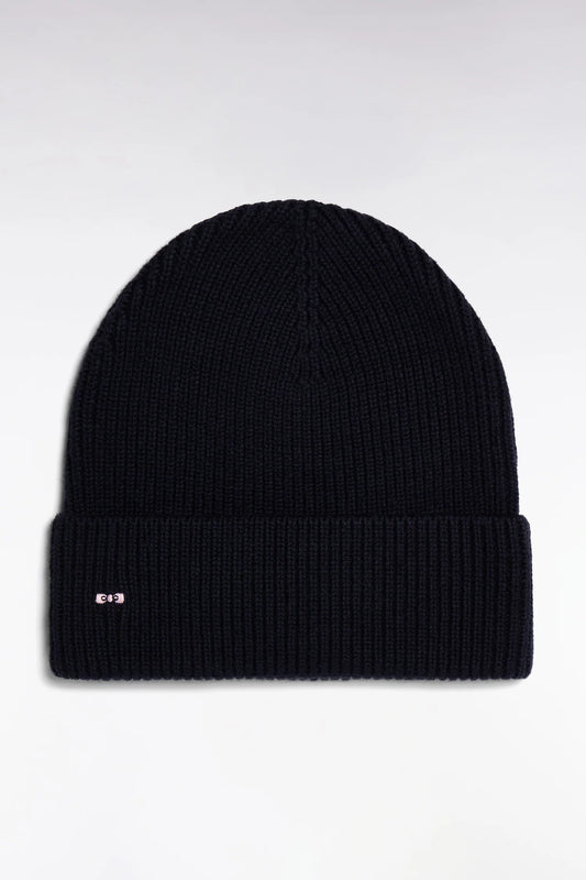 Eden Park - Wool Blend Ribbed Beanie, Navy