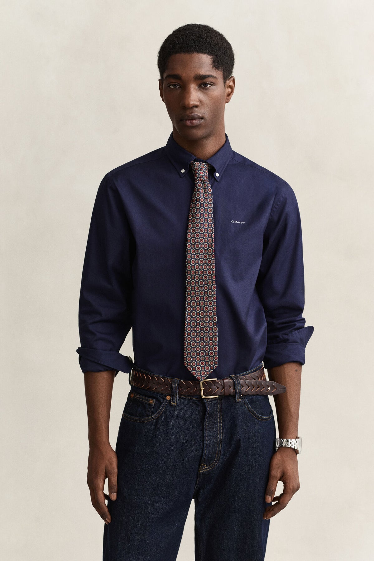 GANT - Regular Fit Pinpoint Oxford Shirt, Navy