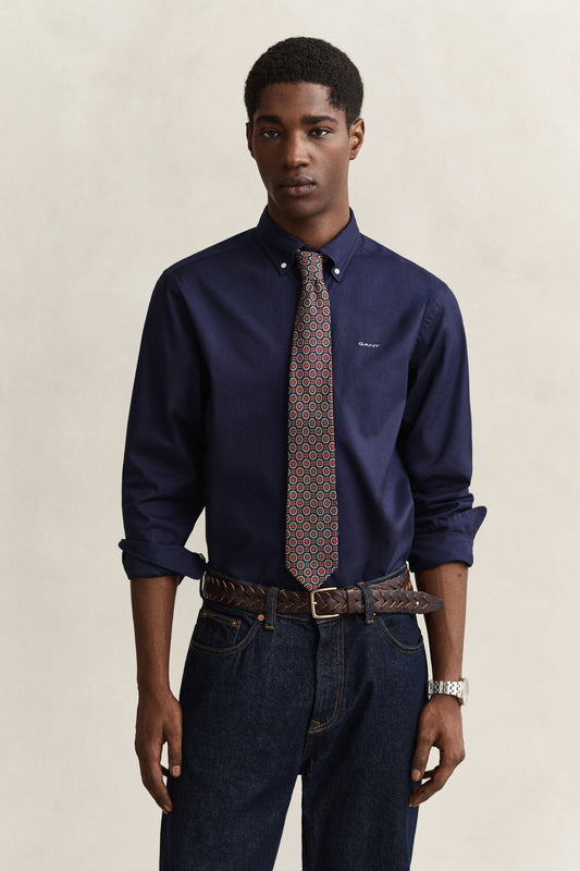 GANT - Regular Fit Pinpoint Oxford Shirt, Navy
