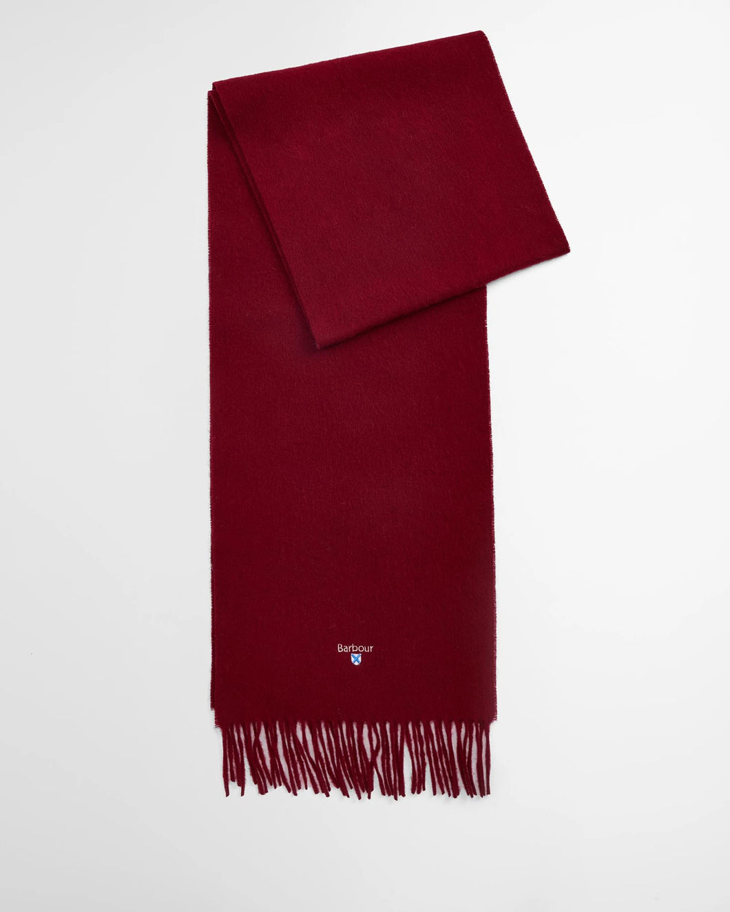 Barbour - Plain Lambswool Scarf, Biking Red