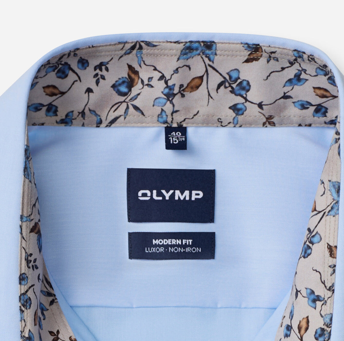 OLYMP - Luxor Modern Fit Global Kent Business Shirt, Sky