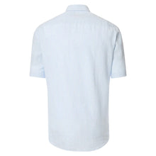Load image into Gallery viewer, Casa Moda - Short Sleeve Linen Shirt, Blue Stripe
