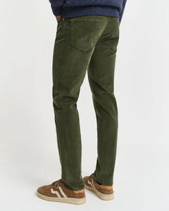 GANT - Reg Cord Jeans, Country Green