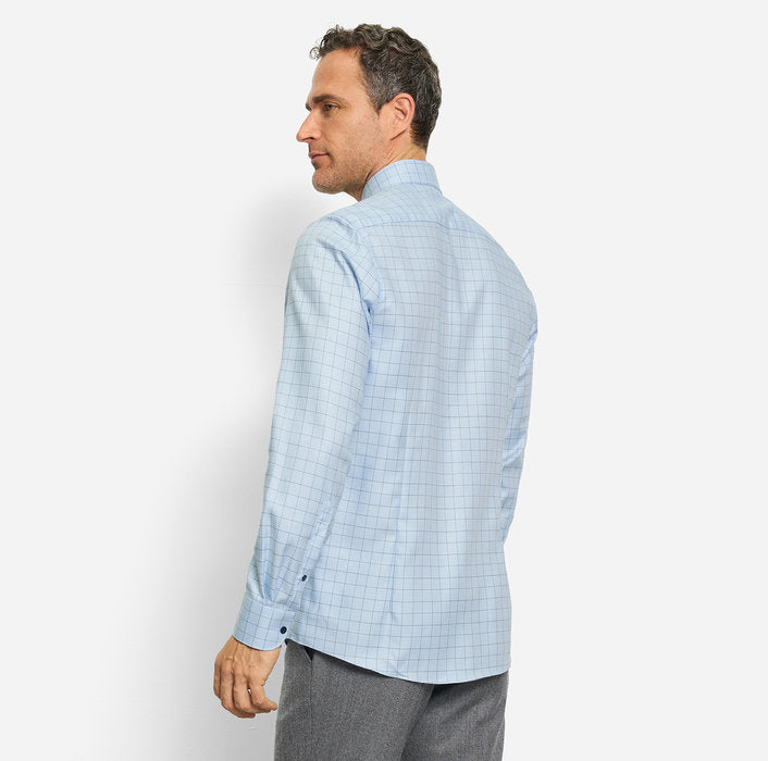 Olymp - Level Five Body Fit Business Shirt, Royal Kent, Bleu