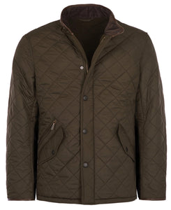 Barbour - Powell Quilted Jacket , Olive (XL & XXL Only)