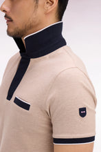 Load image into Gallery viewer, Eden Park - Cotton Short-Sleeved Slim Fit Stretch Polo Shirt, Beige
