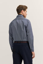 Load image into Gallery viewer, Bugatti - Shirt - Navy Diamond Pattern
