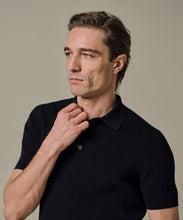 Load image into Gallery viewer, Profuomo - Luxury Ribbed Polo, Navy
