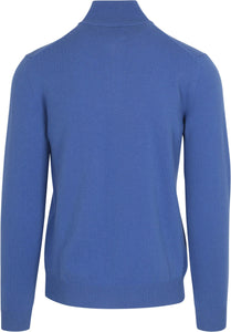 GANT - Superfine Lambswool Half Zip, Rich Blue