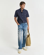 Load image into Gallery viewer, GANT - Reg Micro Print Short Sleeve Shirt, Evening Blue

