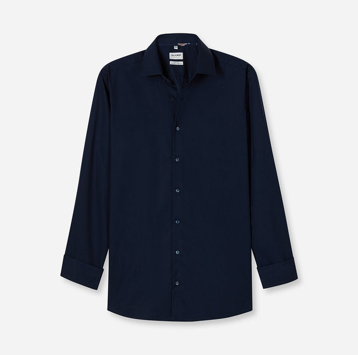 OLYMP - Level Five Body Fit Business Shirt, New York Kent, Cobalt
