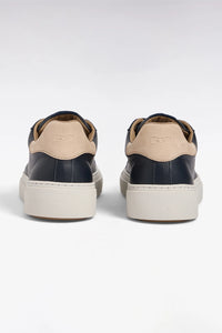 Eden Park - Two Tone Low Top Leather Sneaker, Marine, Francesco