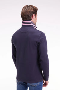 Eden Park - Long-sleeved Cotton Jersey, Navy
