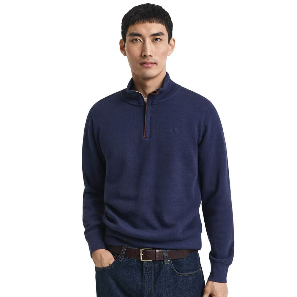Gant - Sacker Rib Half Zip, Persian Blue (3XL)