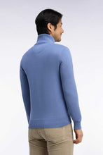 Load image into Gallery viewer, Eden Park - Cotton Trucker Neck Quarter-Zip, Blue (3XL)

