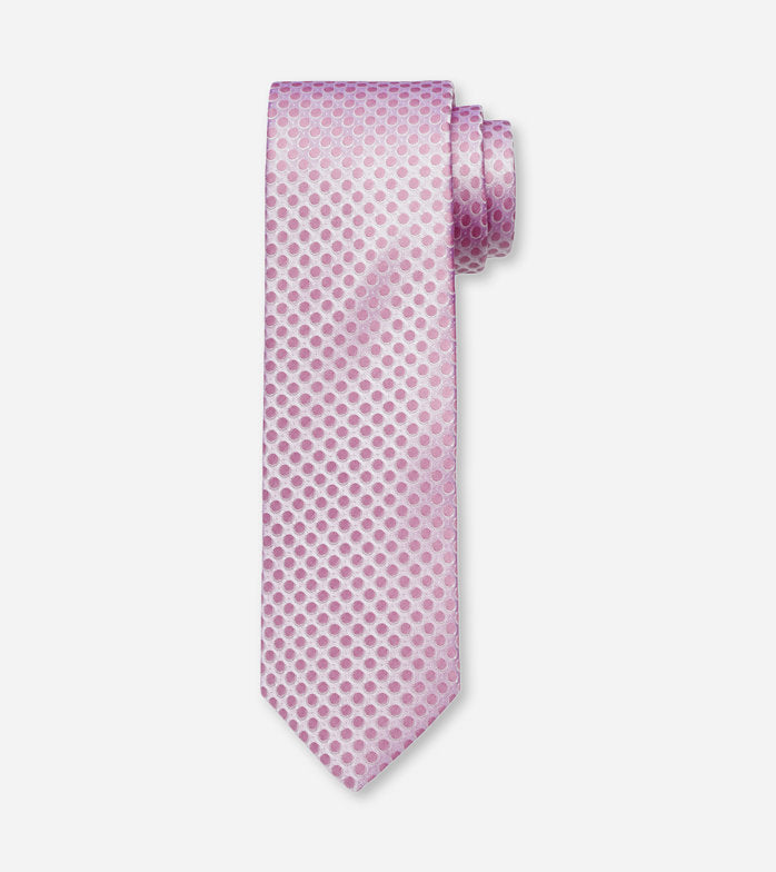 Olymp- Silk Pokadot Tie, Mauve