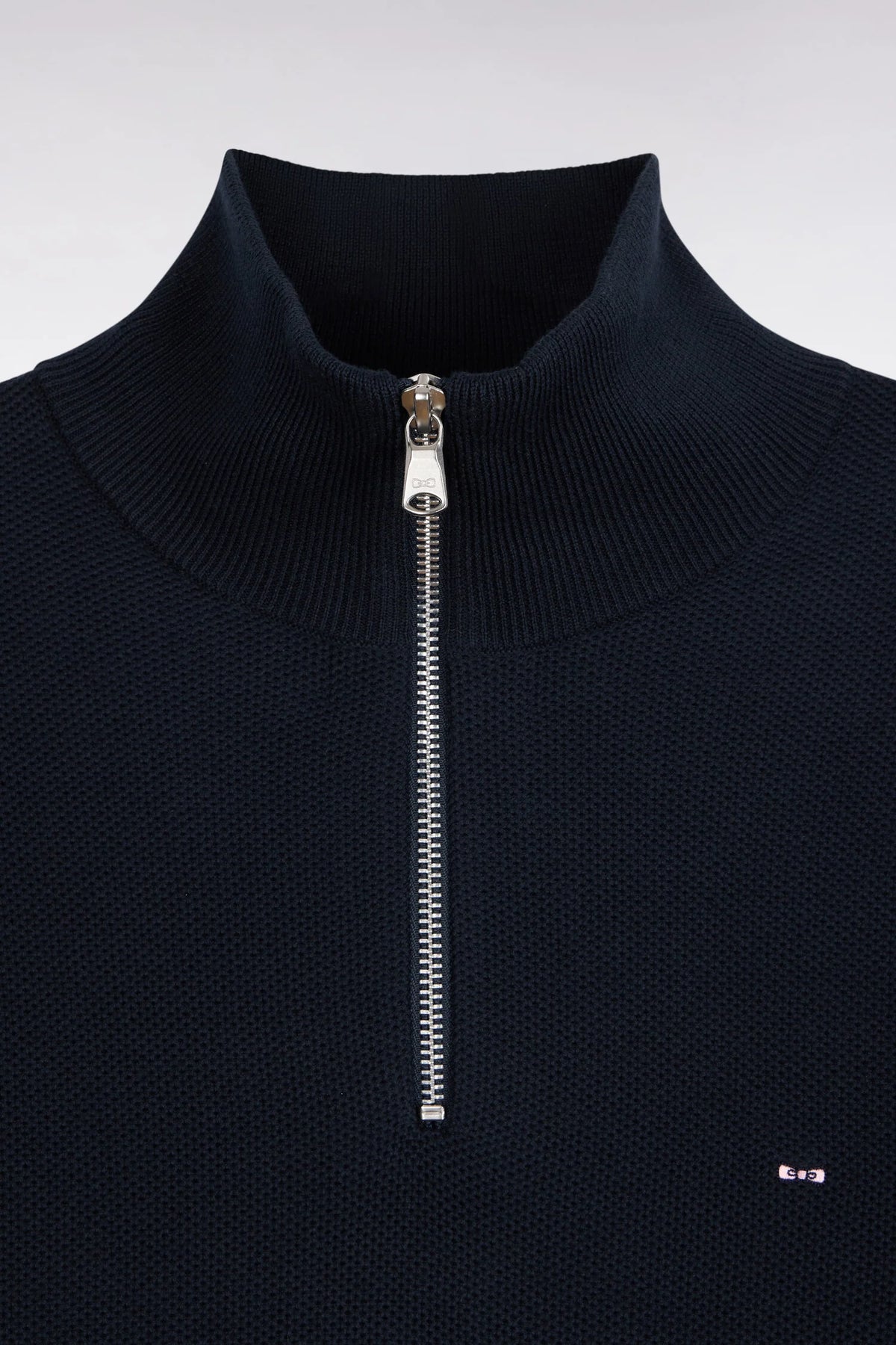 Eden Park - Honeycomb Cotton Quarter-Zip, Navy
